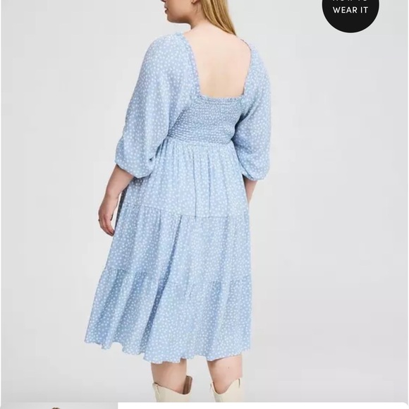 Midi Guaze 3/4 Length Sleeve Dress - Picture 5 of 6